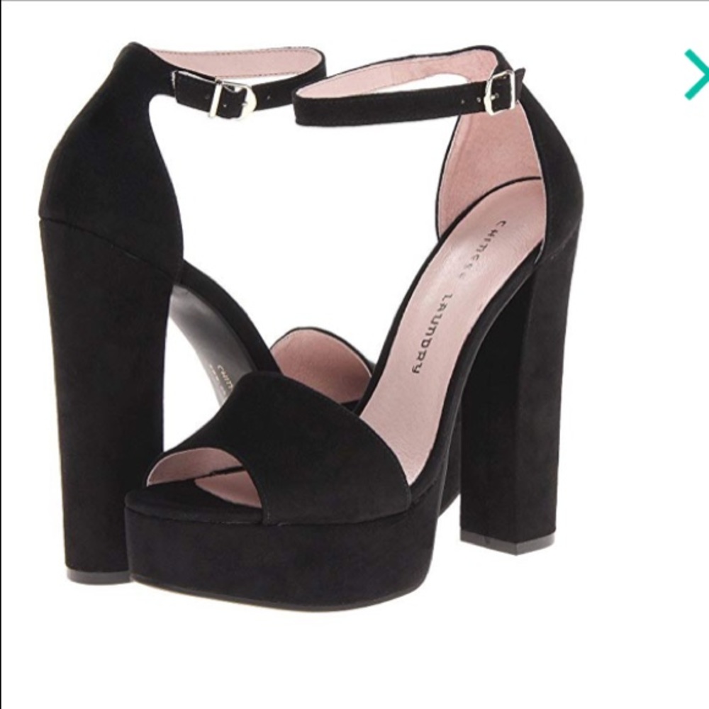 Used chinese laundry black heels